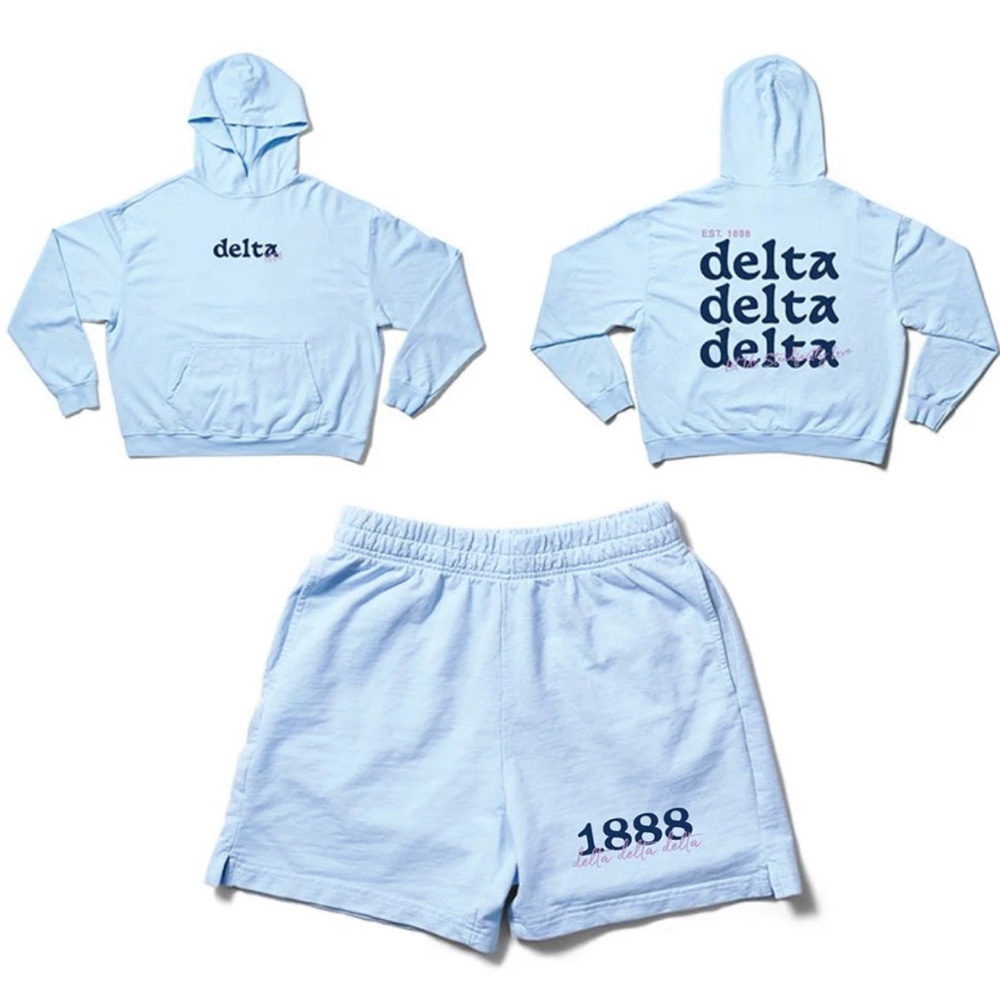 Tri Delt hoodie and shorts set!